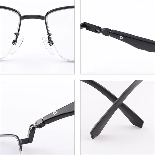 Vista 5 de YIMI Gafas de lectura de computadora multifoco progresivas fotocromáticas con bisagra de resorte Transición UV Gafas de sol antirreflejo