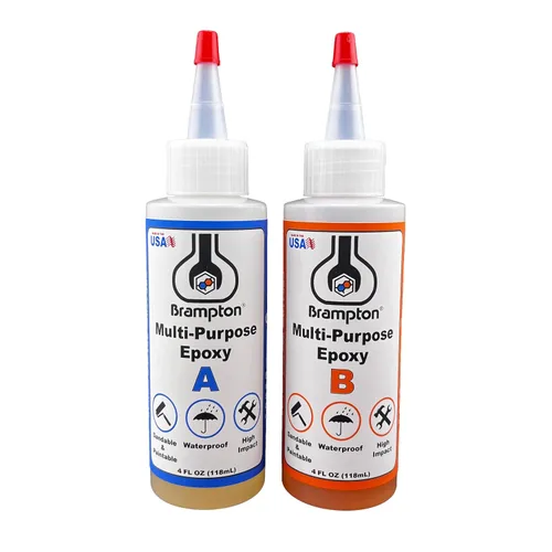 Vista 11 de Brampton Epoxi multiusos, fraguado rápido de 30 minutos, kit de pegamento epoxi impermeable de 2 partes para azulejos, metal, cerámica, vidrio