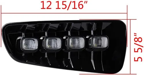 Vista 3 de Luz antiniebla LED izquierda derecha compatible con Ford F-150 Raptor 2009-2014 (xenón blanco + ámbar)