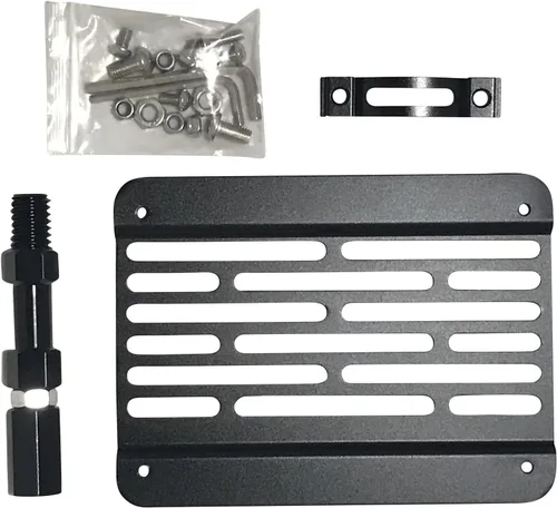 Vista 2 de Kit de reubicación de adaptador de gancho de remolque para parachoques delantero para placa de matrícula compatible con BMW