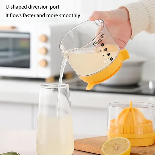 Vista 7 de Exprimidor manual de cítricos Extractor de jugos de mano con exprimidor de agarre cómodo para limón y naranjas, herramienta de cocina
