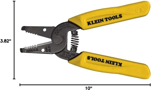 Vista 13 de Pelacables/cortador Klein Tools 11045, amarillo 10 – 18 AWG Solid Wire