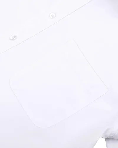 Vista 5 de Alimens & Gentle Camisas de vestir para hombre, sin arrugas, de manga larga, elástica, formal, con botones, con bolsillo