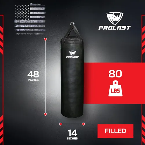 Vista 4 de 4 ft 80lb Heavy Boxing Punching Bag, Muay Thai, MMA, Strength Training Equipment, Hanging