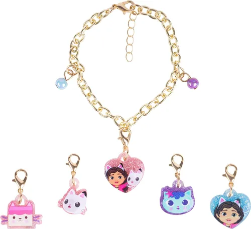 Vista 11 de LUV HER Conjunto de pulsera y joyería de disfraz para niñas con dijes de juguete y caja de regalo - Edades 3+ Frosten