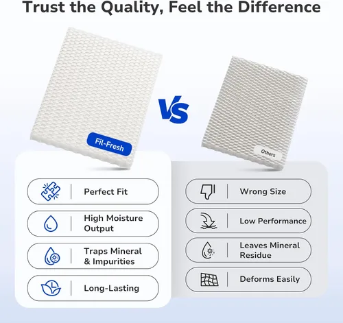 Vista 5 de Fil-fresh MD1-0034 - Mecha de repuesto para humidificador de repuesto, filtro de repuesto compatible con humidificador evaporativo Vornado Evap40
