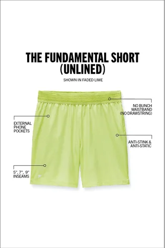 Vista 6 de Fabletics Pantalón corto The Fundamental para hombre, entrenamiento, correr, entrenamiento, gimnasio, yoga, ultraligero, atlético