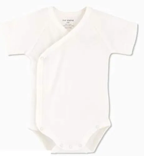 Vista 2 de Conjunto de canastilla para bebés y niñas de manga corta de algodón con cierre lateral para bebé