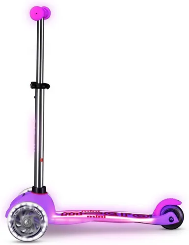 Vista 7 de Micro Kickboard Mini Deluxe Glow Plus LED Scooter Manillar ajustable Inclinación para dirigir Ligero Tres ruedas Niños de 2 a 5 años