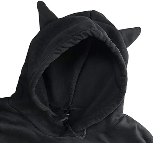 Vista 2 de Rflowtop Kpop Stray - Sudadera con capucha para niños con diseño de orejas de gato Hyunjin Bangchan