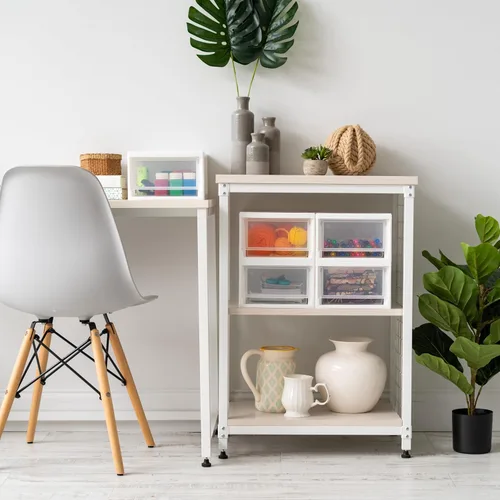 Vista 8 de IRIS USA Paquete de 2, 6 cuartos de galón pequeño organizador