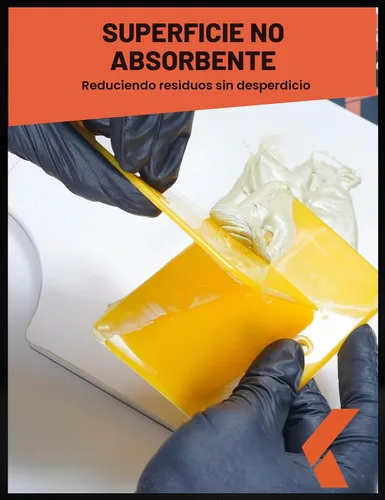 Vista 7 de KREFINISH Esparcidores de Relleno Corporal (3 Tamaños, 15 Piezas) - Esparcidor Plástico Reutilizable Amarillo para Rellenos Automotrices, Masillas