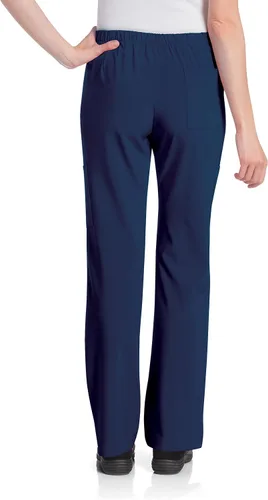 Vista 3 de Urbane Women's Regular Performance Tailored Fit Stretch 6-Pkt Cargo Scrub Pants 9312