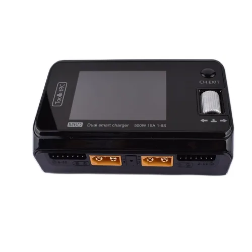Vista 2 de M6D 500W 15A DC Dual Channel Mini Cargador Inteligente Descargador para 1-6S Lipo Batería RC FPV Drone