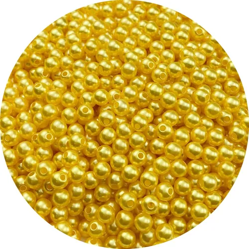 Vista 17 de 4000 piezas Cuentas de perlas para manualidades 3mm Perla de resina para hacer joyas Cuentas de perlas redondas a granel con agujero para collares