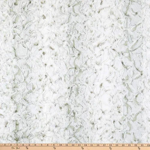 Vista 10 de Shannon Minky Luxe Cuddle Snowy Owl Aleación, tela por yarda