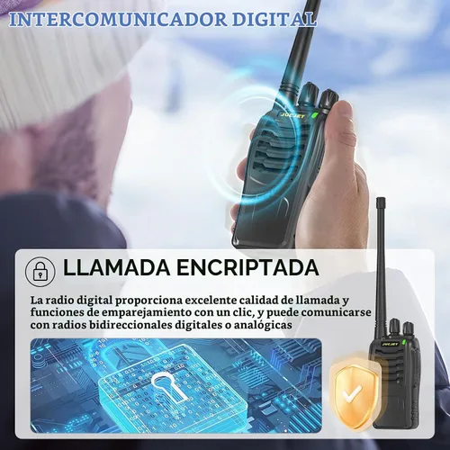Vista 6 de 888HD Walkie Talkies, radios digitales bidireccionales para 888HD-6 Pack