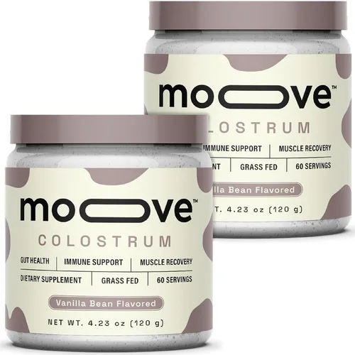 Vista 7 de MOOVE Polvo de calostro bovino sin sabor, vacas holandesas alimentadas con pasto, apoyo inmunológico e intestinal, proteína natural, superalimento