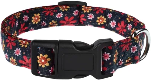 Vista 14 de Collar de perro, collar ajustable para perros pequeños, medianos y grandes, lindo collar de cachorro para perros machos y hembras, bonito diseño