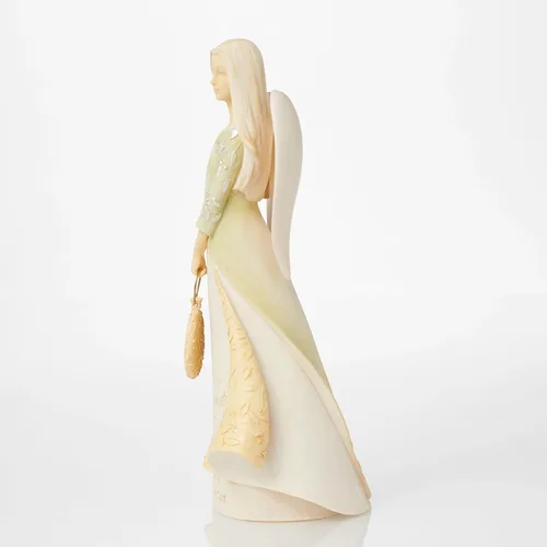 Vista 4 de Enesco Foundations - Figura de resina de piedra de ángel de jubilación, 9 pulgadas