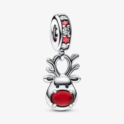 Vista 4 de Dijes de Navidad compatibles con pulseras y collares Pandora, joyería para mujer, abalorios de plata de ley 925