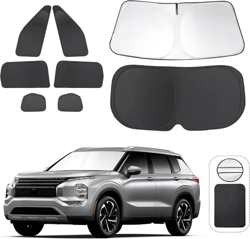 Vista 105 de TINGLU Persianas de ventana para Honda CR-V 2023-2026, accesorios para ventanas laterales de automóvil, parabrisas triangular, parasol para rayos UV