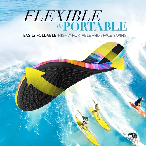 Vista 4 de Homitem Zapatos de agua para mujeres y hombres, calcetines acuáticos para natación, playa, piscina, río, sin cordones, de secado rápido