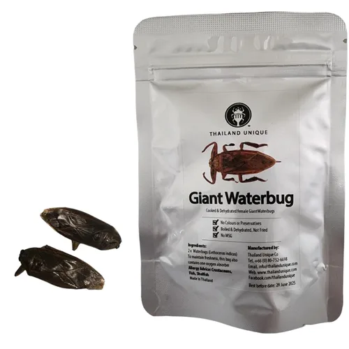 Vista 12 de Thailand Unique Scorpion Mix - 15 G 3 piezas de insectos comestibles deshidratados para humanos, saludables y un gran regalo gracioso Three