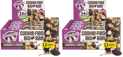 Vista 11 de Lenny & Larry's Cookie-fied BIG BAR – Galletas de proteína veganas de masa de galletas con chispas de chocolate 12x90g – Snacks saludables, 24g