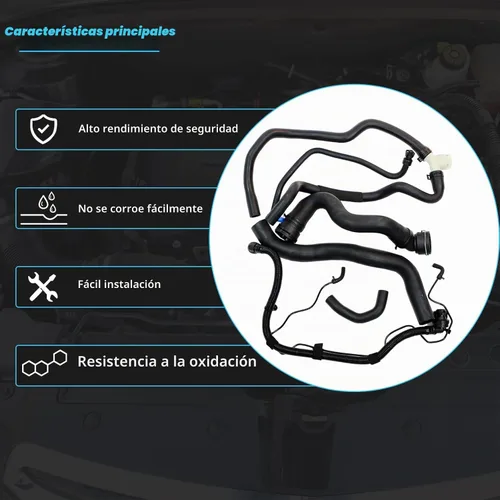 Vista 3 de AUCERAMIC Juego de refrigerante para radiador de motor 2011-2016 para Chevy