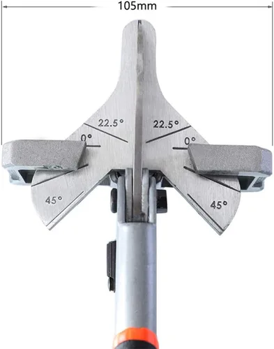 Vista 3 de Herramientas manuales de cortador de corte de inglete de ángulo múltiple, tijeras de ángulo ajustable de 0-135 grados, tijeras de ajuste herramienta