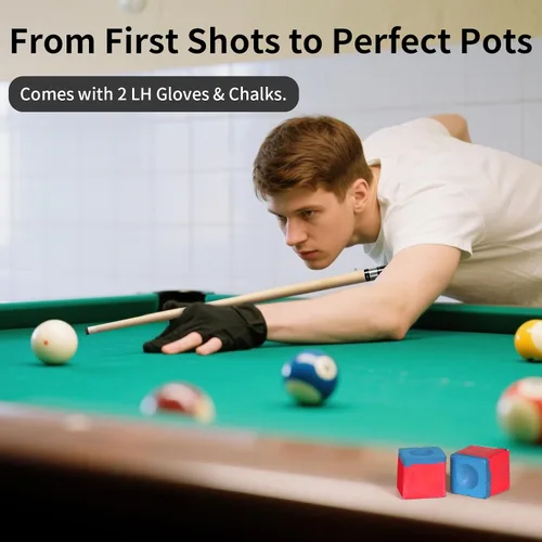 Vista 7 de Horse Pool Cue Sticks, 58 Inch Canadian Maple Wood Cue Stick, Pool Sticks for Adults, Pool Stick for Bar House Pool Tables, Sports Professional