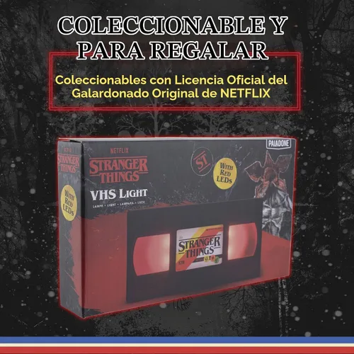 Vista 6 de Lámpara de Logotipo de VHS de Stranger Things de Paladone, Mercancía con Licencia Oficial