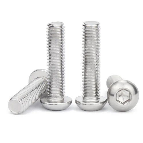 Vista 9 de Tornillos M3 10 mm, Tornillo y perno de cabeza de botón de casquillo de enchufe M3-0.5x10mm, pernos de acero inoxidable, accionamiento hexagonal