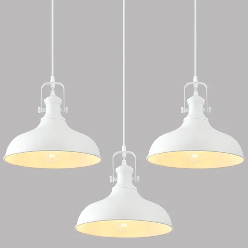 Vista 14 de Luces colgantes negras para isla de cocina, 11.41 pulgadas, lámpara colgante industrial vintage, luces de isla para cocina, comedor, dormitorio, 1