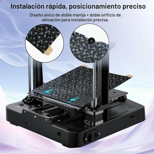Vista 4 de IdeaFormer-3D Ender 3 PEO PEI Placa de construcción para Creality K1C/K1/K1 SE/Ender 3 V3 SE/Ender 3 V3 KE/Ender 3 S1/Pro/Ender 5 S1, Hoja de acero
