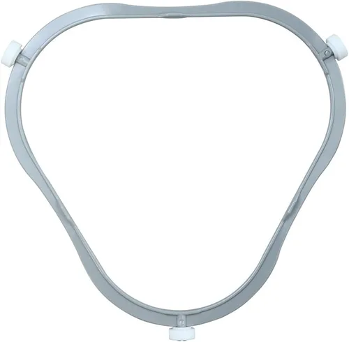 Vista 7 de TOP-MAX Microwave Turntable Support Ring Replacement - White Round 21.5cm (8.5in) Integrated Roller Track for Stable Oven Rotation