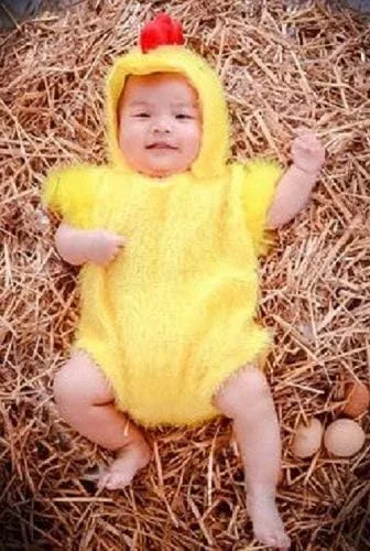 Vista 9 de LERORO Disfraz unisex para bebé recién nacido disfraz de pollo para fotografía para niños y niñas disfraz de pollo para niños pequeños de Pascua