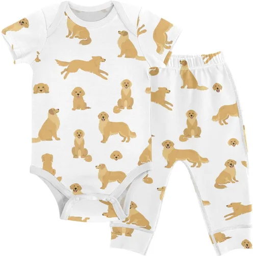 Vista 20 de vvfelixl Conjunto de mamelucos de bebé, pantalones y gnomo, hongo, manga corta, ropa de bebé para niños y niñas, 3M Multi1