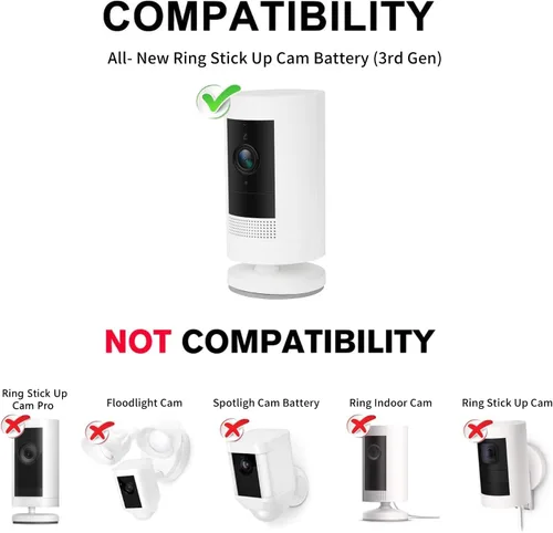 Vista 8 de Paquete de 2 adaptadores de corriente para batería de cámara Stick Up (3ª generación), con cable resistente a la intemperie para exteriores de 30