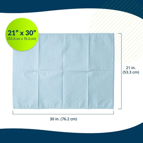 Vista 3 de Avalon 703 Fundas de Almohada Desechables, Azul, 21" de Ancho x 30" de Largo (Paquete de 100) ― Fundas de Almohada de Un Solo Uso ― Tejido