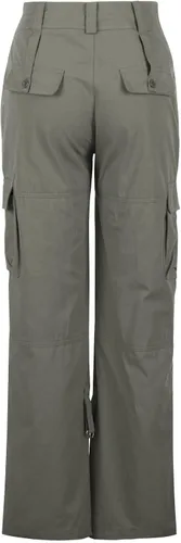 Vista 5 de Pantalones cargo holgados de senderismo para mujer, pantalones casuales Y2K para niñas, pantalones Y2K de cintura alta, pierna ancha, pantalones