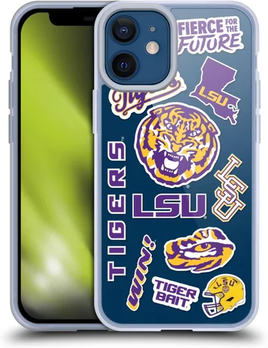 Vista 282 de Head Case Designs Funda de gel suave con licencia oficial de la Universidad Estatal de Louisiana LSU Camou compatible con Apple iPhone 7 Plus/iPhone