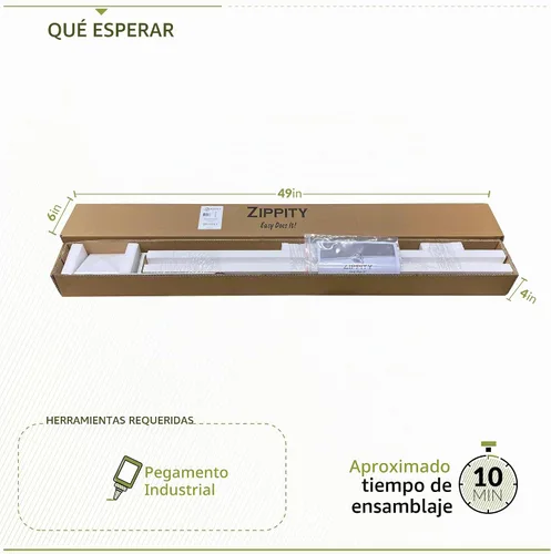 Vista 8 de Poste de acabado de valla de eventos independiente Zippity 38inH