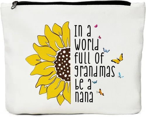 Vista 15 de JIUWEIHU Bolsa de maquillaje de playa para verano, kit esencial de supervivencia, bolsa de regalo inspirador para mujeres, varios temas, bolsas