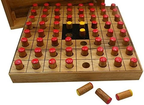Vista 5 de Winshare Puzzles and Games Othello/Reversi - Juego de estrategia de madera tamaño viaje