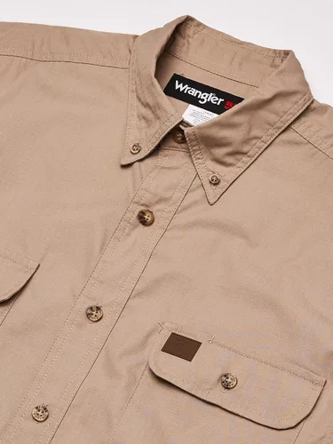Vista 2 de Wrangler Riggs Workwear Camisa de trabajo Ripstop de manga corta para hombre