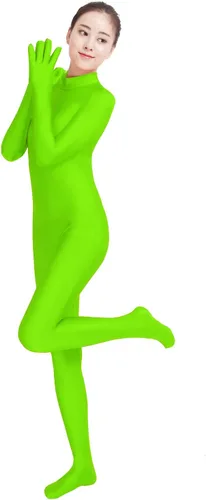 Vista 4 de Shinningstar Body para mujer con manos completas y pies completos, mallas de piel de elastano