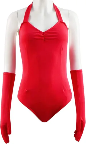Vista 5 de Disfraz de Wanda Maximoff para mujer de color rojo, disfraz de overol, trajes para disfrazarse, con capas, y disfraz de Vision