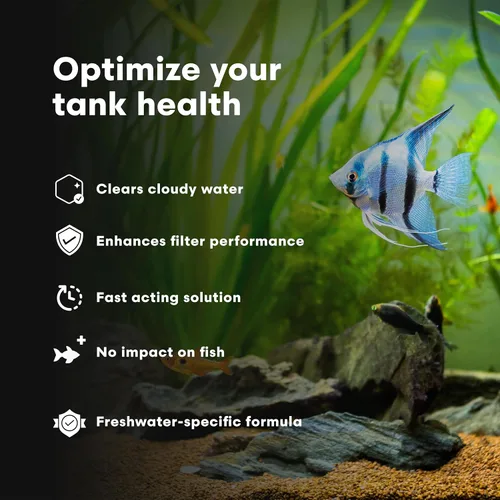 Vista 4 de Brightwell Aquatics Clarifī-FW Clarificador de agua dulce para acuario de agua cristalina eliminando nubosidad y partículas suspendidas mediante